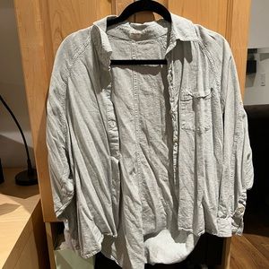 Aritzia Boyfriend Linen Shirt